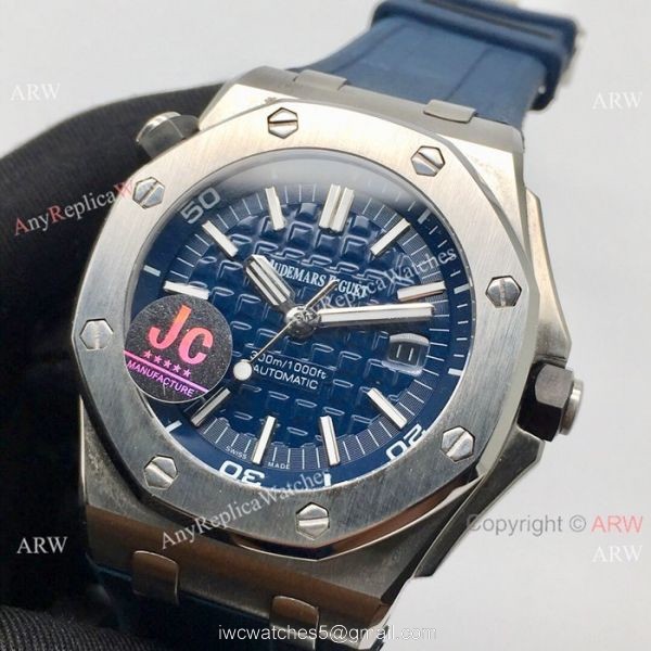 Fake Audemars Piguet Royal Oak Offshore Diver Watches SS Black Dial 42mm Fake Audemars Piguet Royal Oak Offshore Diver Watches SS Black Dial 42mm