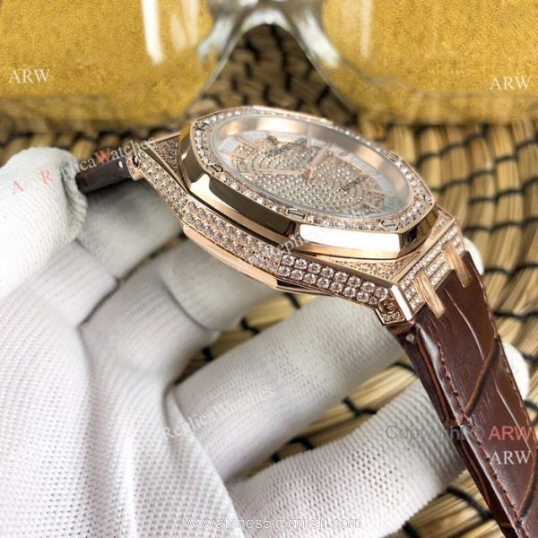 2019 Replica Audemars Piguet Royal Oak Rose Gold Diamond Watch 2019 Replica Audemars Piguet Royal Oak Rose Gold Diamond Watch