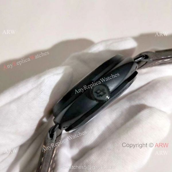 Copy Radiomir Panerai Black Case Gray Leather Band Watch PAM643 Copy Radiomir Panerai Black Case Gray Leather Band Watch PAM643