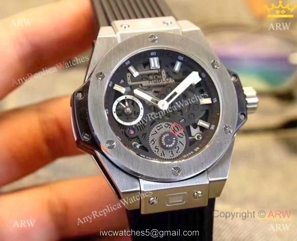 Hublot Big Bang Automatic Watch Replica SS Skeleton Dial Hublot Big Bang Automatic Watch Replica SS Skeleton Dial