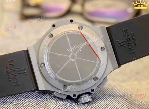 Replica Hublot Big Bang Chrono 45mm Watch Black Rubber Strap Replica Hublot Big Bang Chrono 45mm Watch Black Rubber Strap