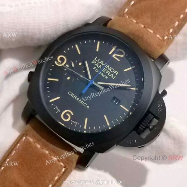 Panerai Luminor FLYBACK Black Case Watch PAM580 Panerai Luminor FLYBACK Black Case Watch PAM580