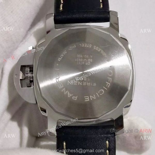 Panerai Luminor Marina Replica Watch SS Black Dial PAM 498 Panerai Luminor Marina Replica Watch SS Black Dial PAM 498