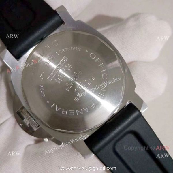 Copy Officine Panerai Firenze 1860 Quartz Watch SS Black Rubber Strap Copy Officine Panerai Firenze 1860 Quartz Watch SS Black Rubber Strap