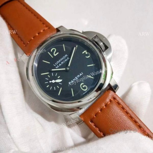 Fake Panerai Luminor Marina SS Brown Leather Strap Watch PAM 111 Fake Panerai Luminor Marina SS Brown Leather Strap Watch PAM 111
