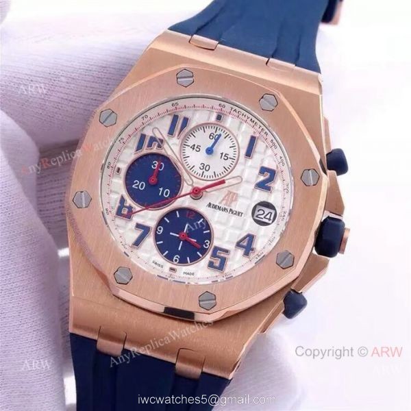 New Replica Audemars Piguet Royal Oak Offshore Watches BlueWhite Dial New Replica Audemars Piguet Royal Oak Offshore Watches BlueWhite Dial
