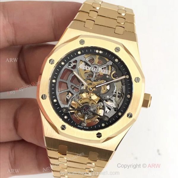 Swiss Copy Audemars Piguet Royal Oak Extra-thin Openworked Watch Yellow Gold Swiss Copy Audemars Piguet Royal Oak Extra-thin Openworked Watch Yellow Gold