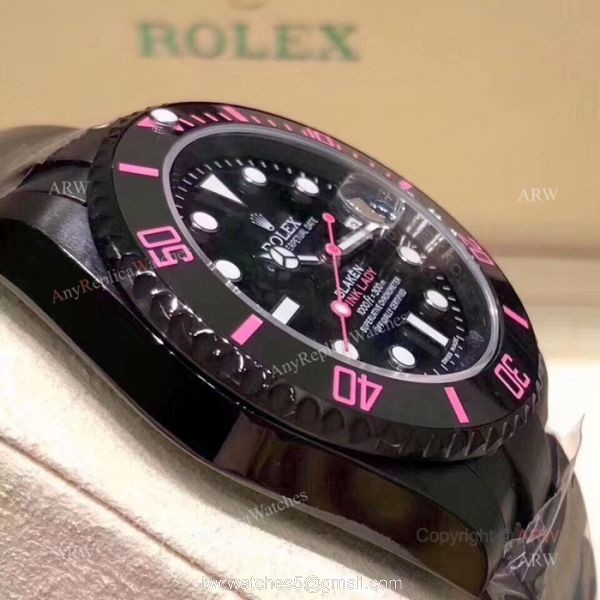 Rolex Blaken Replica Submariner Pink Lady 40mm Watch New Style Rolex Blaken Replica Submariner Pink Lady 40mm Watch New Style