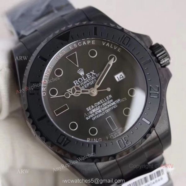 All Black Rolex Deepsea Black Replica Watch 44MM All Black Rolex Deepsea Black Replica Watch 44MM