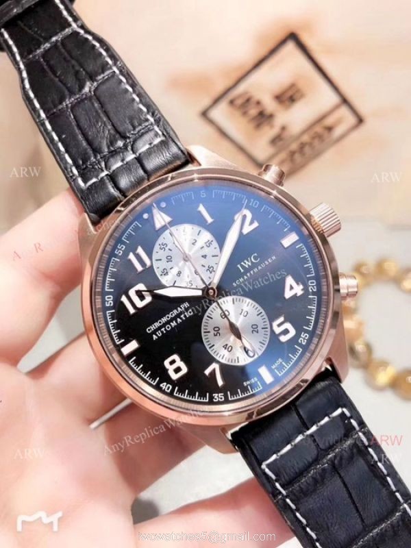Best Quality IWC Big Pilot Chronograph Watch 46mm Black Dial Best Quality IWC Big Pilot Chronograph Watch 46mm Black Dial