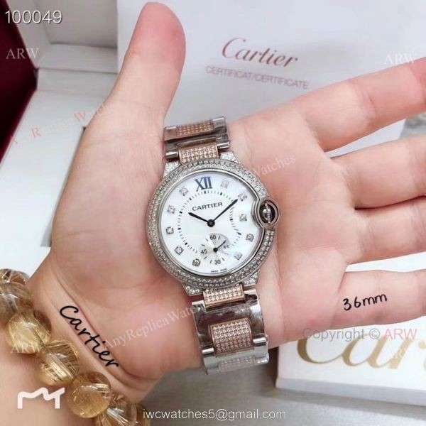 Fake Cartier Ballon Bleu Ice Out Watches 33mm Stainless steel Roman Dial Fake Cartier Ballon Bleu Ice Out Watches 33mm Stainless steel Roman Dial