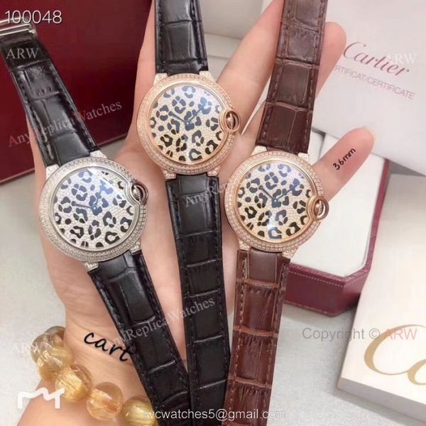 Fake Cartier Ballon Bleu de Leopard Watches Quartz Movement Fake Cartier Ballon Bleu de Leopard Watches Quartz Movement
