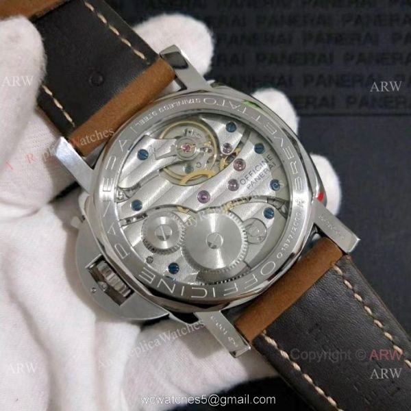 New Copy Panerai LUMINOR MARINA SS Brown Leather Strap Watch PAM422 New Copy Panerai LUMINOR MARINA SS Brown Leather Strap Watch PAM422