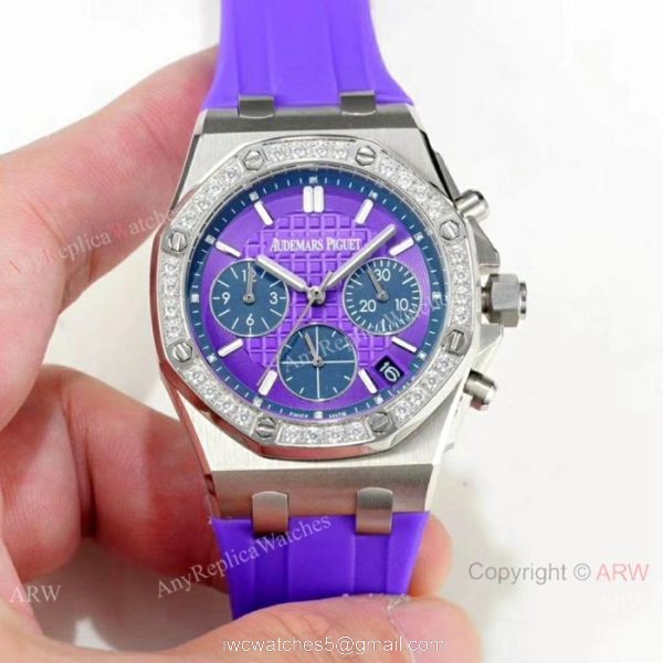 Fake Audemars Piguet Royal Oak offshore Diamond Bezel Red Dial Watches Women Fake Audemars Piguet Royal Oak offshore Diamond Bezel Red Dial Watches Women