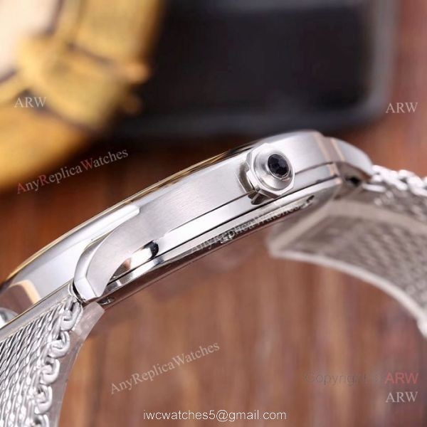 Copy Cartier Drive De Stainless Steel White Moon phase Dial Watches Copy Cartier Drive De Stainless Steel White Moon phase Dial Watches