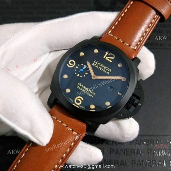New Luminor Marina Panerai Black PVD Watch PAM00661 New Luminor Marina Panerai Black PVD Watch PAM00661