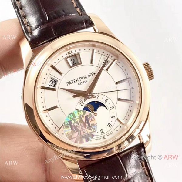 (KM)Swiss Patek Philippe Moonphase Replica Watch Rose Gold Annual Calendar Face (KM)Swiss Patek Philippe Moonphase Replica Watch Rose Gold Annual Calendar Face