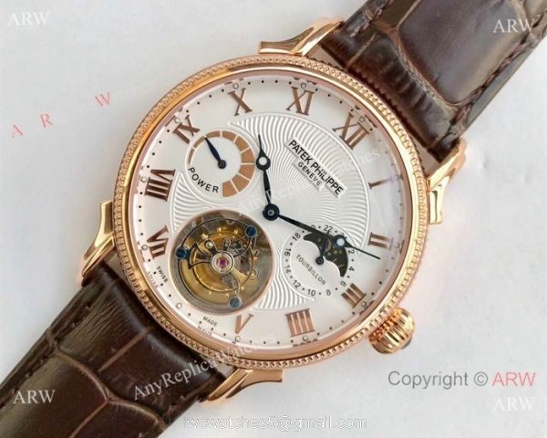Swiss Copy Patek Philippe Tourbillon Moonphase Power Reserve Watch 42mm Swiss Copy Patek Philippe Tourbillon Moonphase Power Reserve Watch 42mm