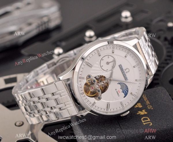 Best Replica Omega Tourbillon Moonphase Movement Stainless Steel Watch Best Replica Omega Tourbillon Moonphase Movement Stainless Steel Watch