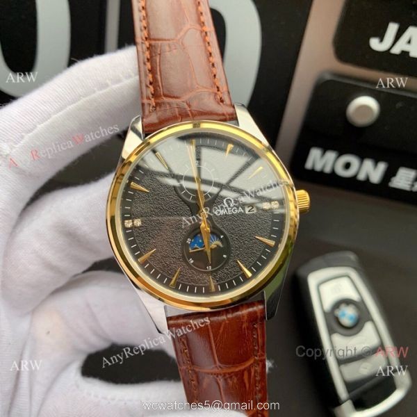 Best Replica Omega Moonphase Automatic watch Two Tone Best Replica Omega Moonphase Automatic watch Two Tone