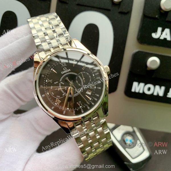 New Replica Omega Complications Stainless Steel White Watches 41mm New Replica Omega Complications Stainless Steel White Watches 41mm