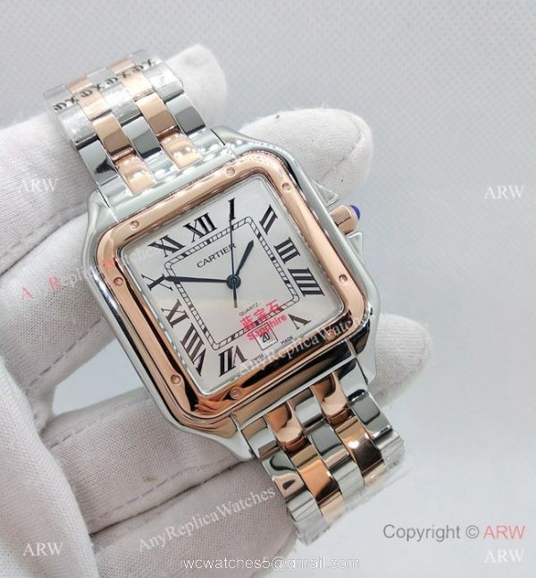Cartier Panthere De Cartier Watches Two Tone Rose Gold 38mm Cartier Panthere De Cartier Watches Two Tone Rose Gold 38mm