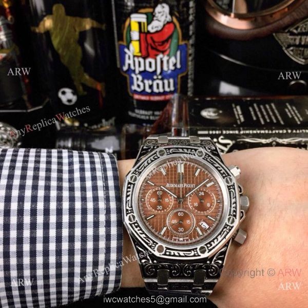 New Copy Audemars Piguet Royal Oak Tattoo Watch White Chronograph Face New Copy Audemars Piguet Royal Oak Tattoo Watch White Chronograph Face