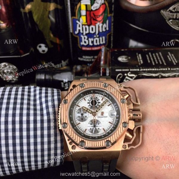 Replica Audemar Piguet Survivor Chronograph Watch Rose Gold Case Replica Audemar Piguet Survivor Chronograph Watch Rose Gold Case
