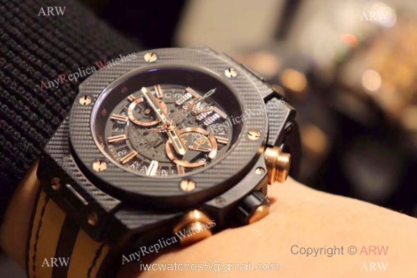 Hublot Big Bang Unico TMT Black Chronograph Watch Yellow Gummy Strap Hublot Big Bang Unico TMT Black Chronograph Watch Yellow Gummy Strap