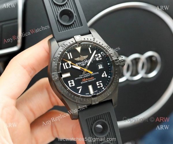 Clone Breitling Avenger II Seawolf Watch All Black w/ Yellow Hand Clone Breitling Avenger II Seawolf Watch All Black w/ Yellow Hand