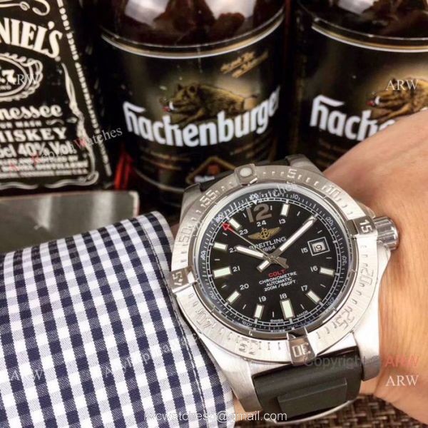 Fake Breitling COLT Automatic Blue Dial Blue Rubber Band Mens Watch Fake Breitling COLT Automatic Blue Dial Blue Rubber Band Mens Watch
