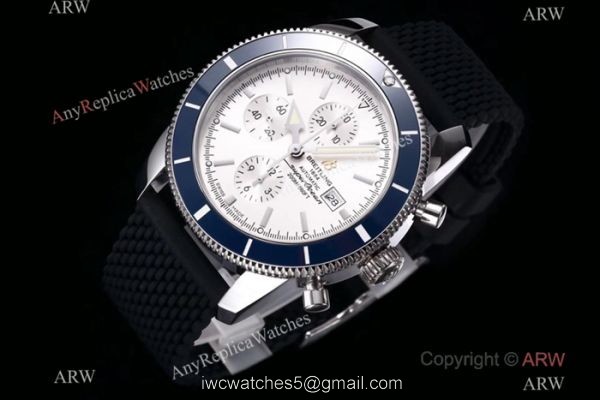 Swiss Breitling Superocean Heritage Asia 7750 Watch Blue Ceramic bezel Swiss Breitling Superocean Heritage Asia 7750 Watch Blue Ceramic bezel