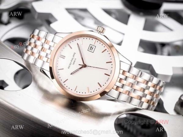 Fake Patek Philippe Calatrava White Dial Stainless Steel Watches 42mm Fake Patek Philippe Calatrava White Dial Stainless Steel Watches 42mm