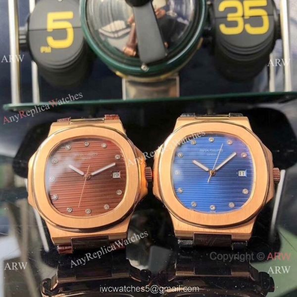 Fake Patek Philippe Nautilus 42mm Men Watches SS Diamond Marker Fake Patek Philippe Nautilus 42mm Men Watches SS Diamond Marker