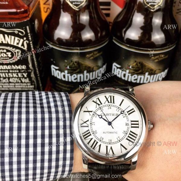 New Replica Cartier Ronde Solo Watches Rose Gold Automatic Movement New Replica Cartier Ronde Solo Watches Rose Gold Automatic Movement