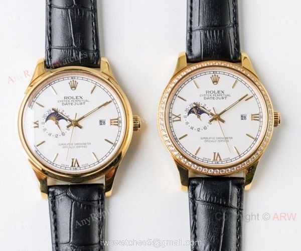 New Copy Rolex Datejust Moonphase Gold Watch Swiss 8217 Movement New Copy Rolex Datejust Moonphase Gold Watch Swiss 8217 Movement