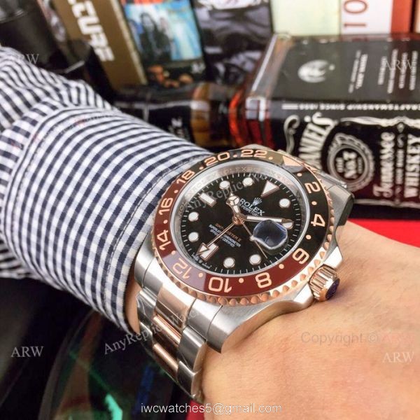 UR Factory Copy Rolex GMT 2018 &8216;Root Beer Watch Two Tone Rose Gold UR Factory Copy Rolex GMT 2018 &8216;Root Beer Watch Two Tone Rose Gold