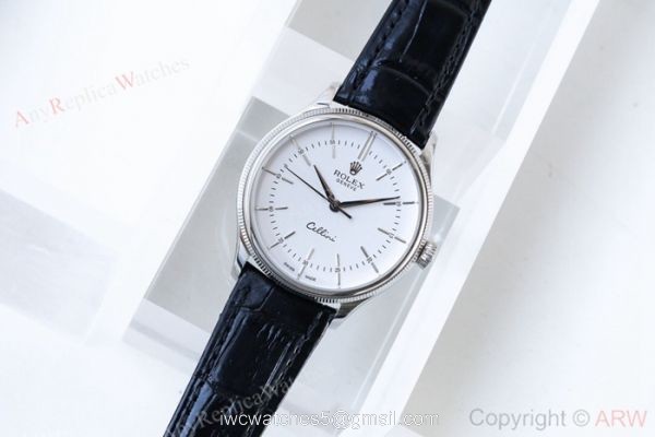 Swiss 3132 Rolex Geneve Cellini Time SS White Dial Watch Swiss 3132 Rolex Geneve Cellini Time SS White Dial Watch