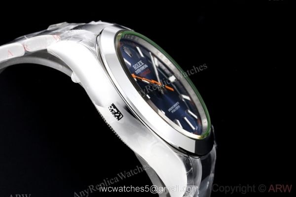 EX Factory Eta2836 Swiss Rolex Milgauss Blue Replica Watch 40mm EX Factory Eta2836 Swiss Rolex Milgauss Blue Replica Watch 40mm