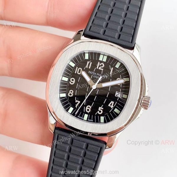 Copy Patek Philippe Aquanaut Luce 5067A SS Black Dial Watch Swiss Grade 1 Copy Patek Philippe Aquanaut Luce 5067A SS Black Dial Watch Swiss Grade 1