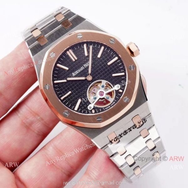 Copy Audemars Piguet Royal Oak Tourbillon Swiss 2924 Watches 2-Tone Rose Gold Copy Audemars Piguet Royal Oak Tourbillon Swiss 2924 Watches 2-Tone Rose Gold