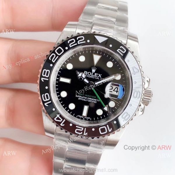 Swiss Grade Replica Rolex GMT-Master II Black Ceramic Bezel Watch NOOB V3 Swiss Grade Replica Rolex GMT-Master II Black Ceramic Bezel Watch NOOB V3