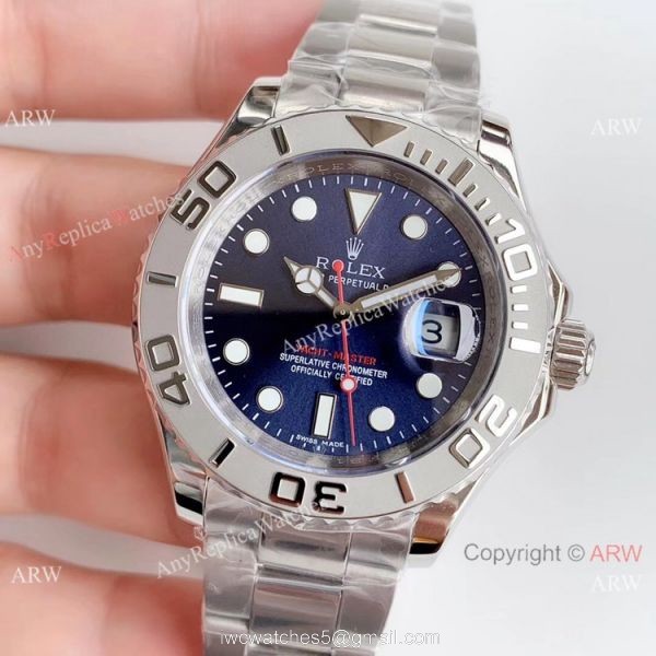 Noob factory Rolex Yacht-Master Stainless Steel Blue Face Watch V3 Version Noob factory Rolex Yacht-Master Stainless Steel Blue Face Watch V3 Version