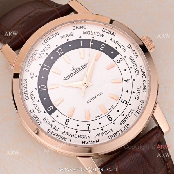 2019 Copy Jaeger LeCoultre Master White Dial Black Leather Strap Watch 2019 Copy Jaeger LeCoultre Master White Dial Black Leather Strap Watch