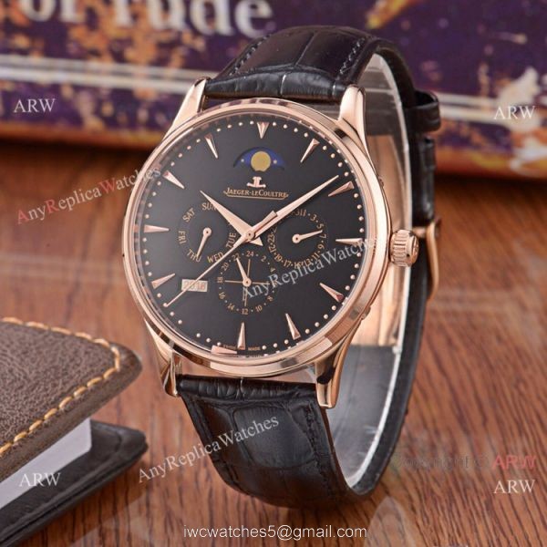 Jaeger-LeCoultre Perpetual Calendar 41mm Watch Replica Rose Gold White Face Jaeger-LeCoultre Perpetual Calendar 41mm Watch Replica Rose Gold White Face