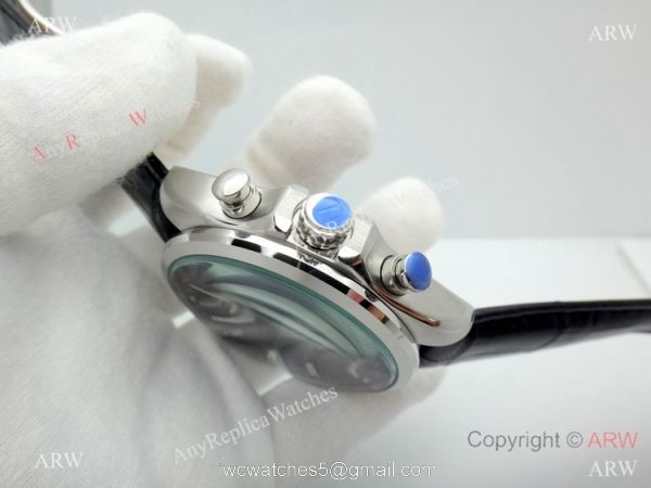 Copy Tag Heuer Carrera Chronograph Watch SS Black Leather Strap Copy Tag Heuer Carrera Chronograph Watch SS Black Leather Strap