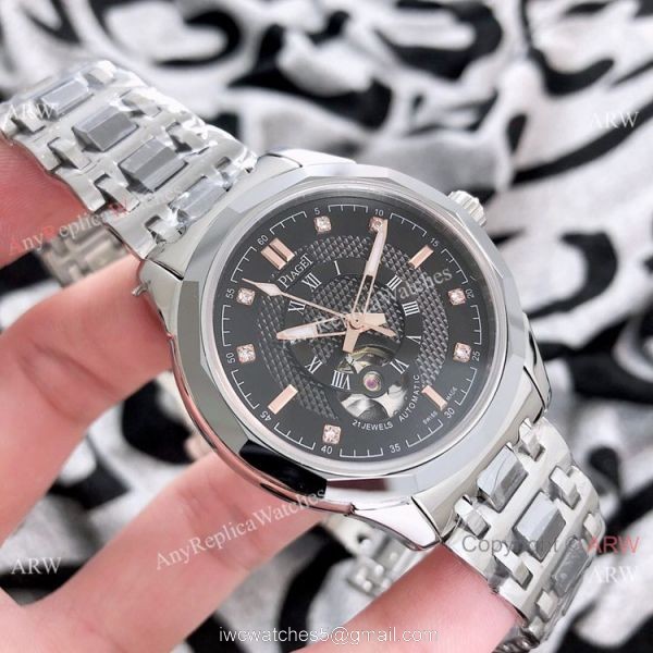 Best Replica Piaget Tourbillon Watches Sapphire glass Stainless Steel Best Replica Piaget Tourbillon Watches Sapphire glass Stainless Steel
