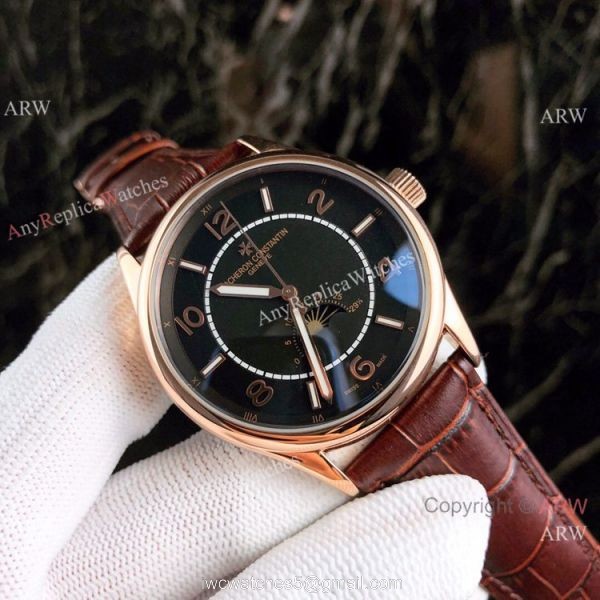 Copy Vacheron Constantin Moon phase Men Watches Silver Dial Copy Vacheron Constantin Moon phase Men Watches Silver Dial