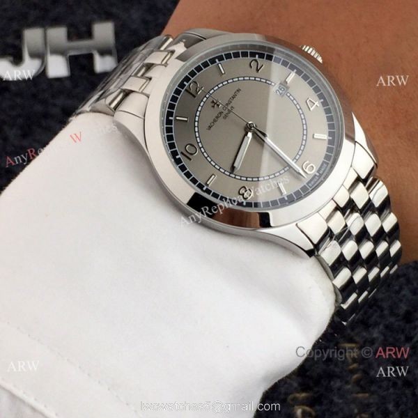 Replica Vacheron Constantin Geneve Automatic Watch SS Black Face Replica Vacheron Constantin Geneve Automatic Watch SS Black Face