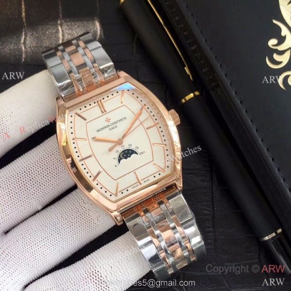 Stainless Steel Vacheron Constantin Replika Watch w/ Moon phase Stainless Steel Vacheron Constantin Replika Watch w/ Moon phase